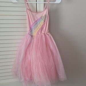 Lola + The Boys Pink Sparkle Rainbow Dress